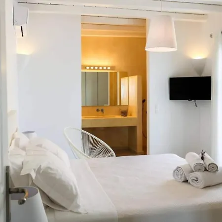 Villa Luxury White W Private Pool In Mikonos Kalafatis