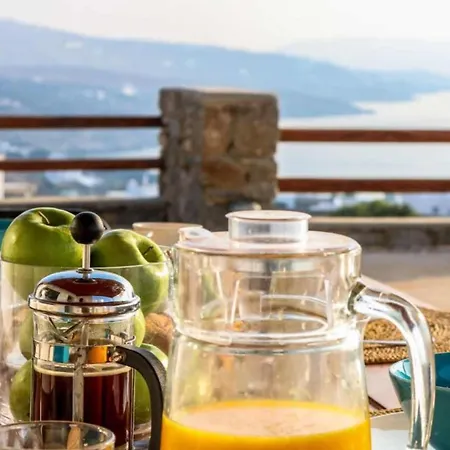 Luxury White W Private Pool In Mikonos * Kalafatis